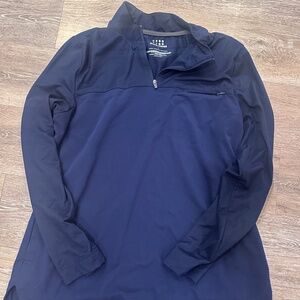 Long sleeve, zip, scrub top